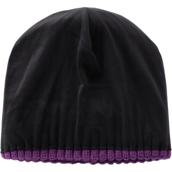 Fleece Line Purple Cuffed Hat Men Women Knitted Winter Wool Beanies Skull Cap - Picture 3 of 6